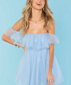 Show Me Your Mumu Have A Ball Babydoll ~ Blue Tulle