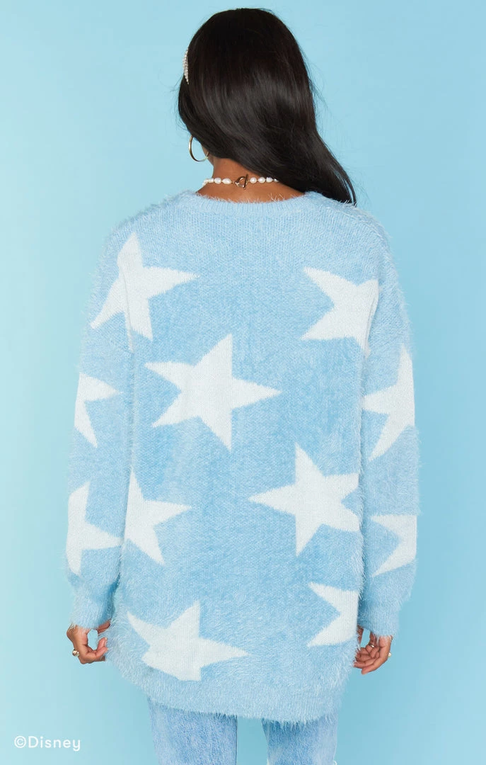 Show Me Your Mumu New Mu Fairy Godmother Sweater ~ Blue Fuzzy Star Knit 5 Show Me Your Mumu New Mu Fairy Godmother Sweater ~ Blue Fuzzy Star Knit