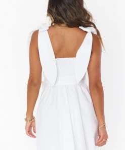 Show Me Your Mumu Claire Mini Dress ~ White Poplin New Mu