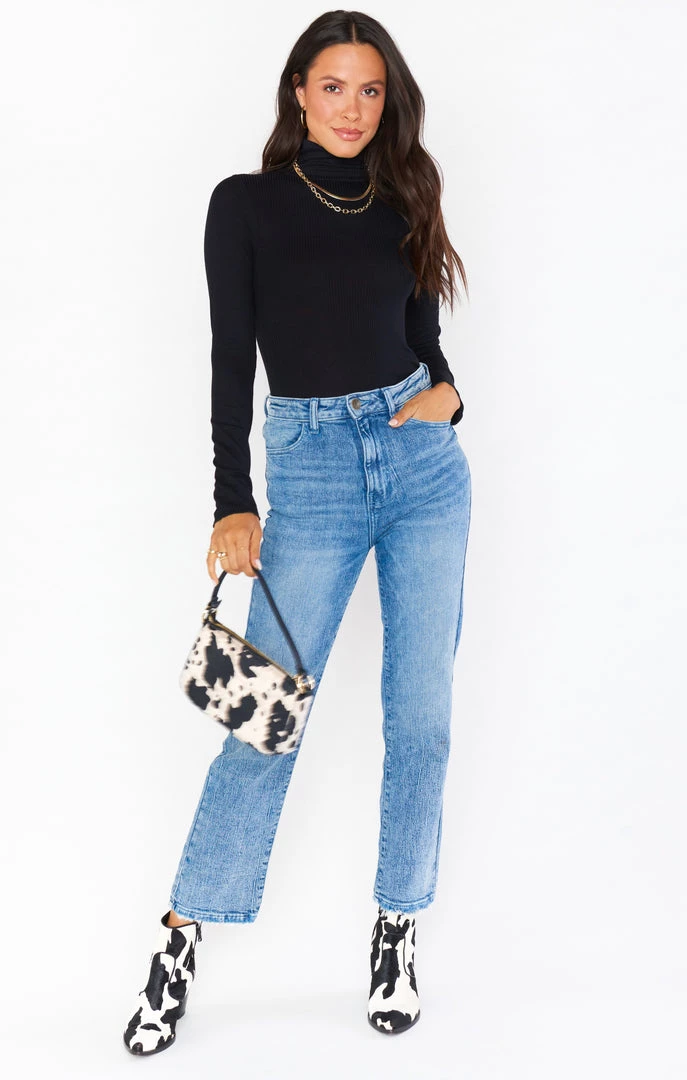 Show Me Your Mumu Danica Turtleneck ~ Black Rib Knit 6 Show Me Your Mumu Danica Turtleneck ~ Black Rib Knit