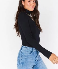 Show Me Your Mumu Danica Turtleneck ~ Black Rib Knit 7 Show Me Your Mumu Danica Turtleneck ~ Black Rib Knit