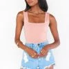 Show Me Your Mumu Dory Bodysuit ~ Dusty Pink Stretch New Mu