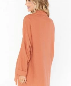 Show Me Your Mumu Johns Button Down Shirt ~ Rust Linen New Mu 9 Show Me Your Mumu Johns Button Down Shirt ~ Rust Linen New Mu