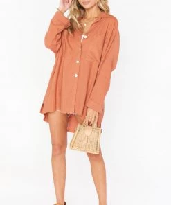 Show Me Your Mumu Johns Button Down Shirt ~ Rust Linen New Mu 10 Show Me Your Mumu Johns Button Down Shirt ~ Rust Linen New Mu