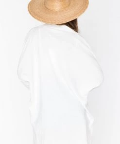 Show Me Your Mumu Johns Button Down Shirt ~ White Linen New Mu