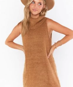 Show Me Your Mumu Fauna Dress ~ Cognac Knit New Mu