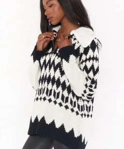 Show Me Your Mumu Sun Valley Pullover ~ White With Faux Sherpa