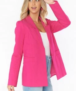 Show Me Your Mumu Major Blazer ~ Hot Pink Suiting