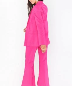 Show Me Your Mumu DJ Flare Pant ~ Hot Pink Suiting
