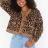 Show Me Your Mumu New Mu Carti Cardi ~ Cozy Leopard Knit