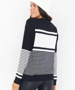 Show Me Your Mumu Alpine Sweater ~ Apres Ski Black Knit
