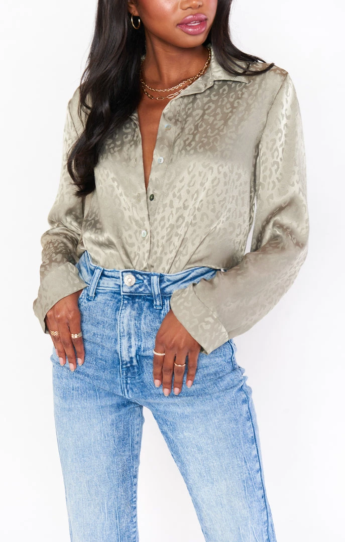 Show Me Your Mumu Smith Button Down ~ Sage Cheetah 4 Show Me Your Mumu Smith Button Down ~ Sage Cheetah