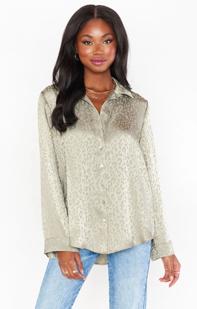 Show Me Your Mumu Smith Button Down ~ Sage Cheetah 3 Show Me Your Mumu Smith Button Down ~ Sage Cheetah
