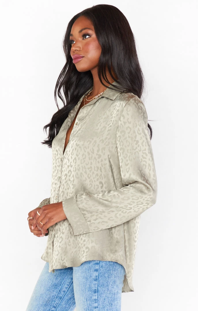 Show Me Your Mumu Smith Button Down ~ Sage Cheetah 5 Show Me Your Mumu Smith Button Down ~ Sage Cheetah