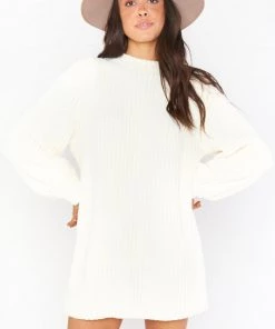 Show Me Your Mumu Dixon Sweater Dress ~ Cream Chenille Knit