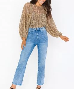 Show Me Your Mumu New Mu Happy Hour Top ~ Glitter Python
