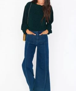 Show Me Your Mumu Good Times Top ~ Emerald Shimmy Shine New Mu