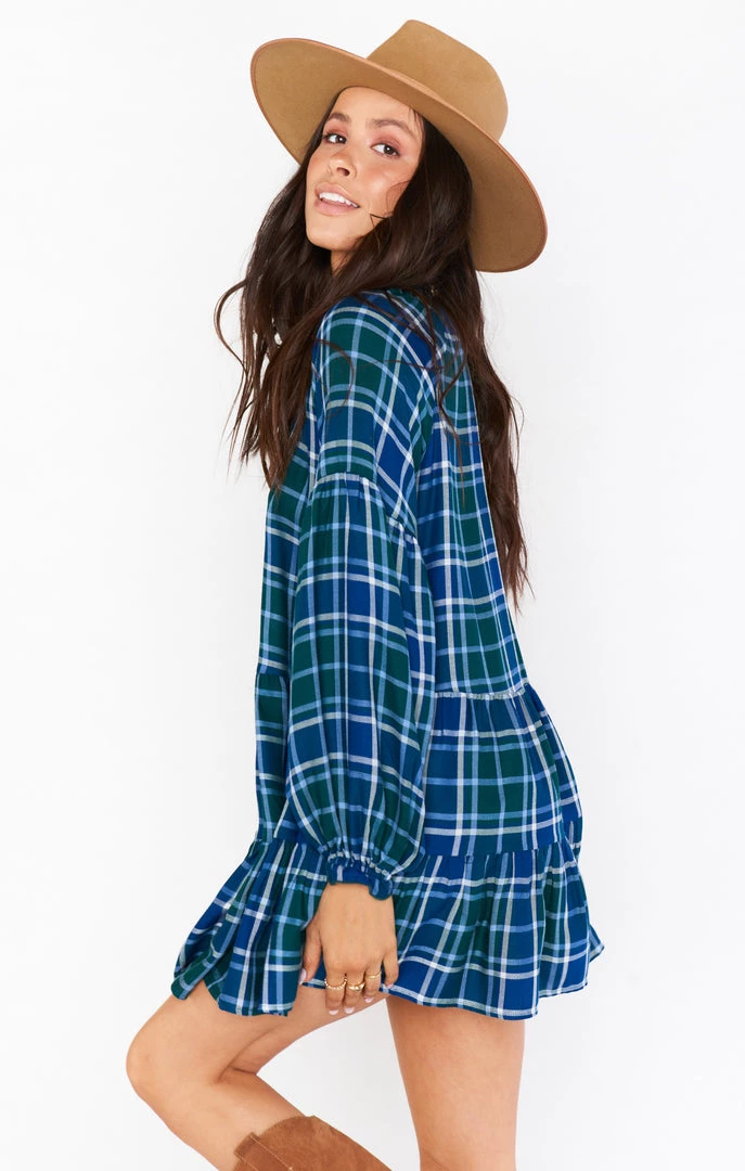 Show Me Your Mumu Ainsley Mini Dress ~ Green And Blue Plaid 5 Show Me Your Mumu Ainsley Mini Dress ~ Green And Blue Plaid