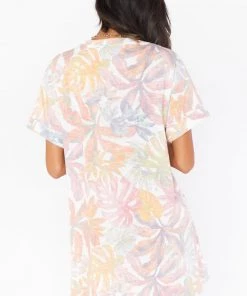 Show Me Your Mumu New Mu Downtime Mini Dress ~ Tropical Palm Knit