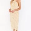 Show Me Your Mumu Jasmine Halter Midi Dress ~ Desert Snake