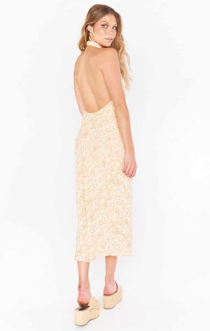 Show Me Your Mumu Jasmine Halter Midi Dress ~ Desert Snake 5 Show Me Your Mumu Jasmine Halter Midi Dress ~ Desert Snake