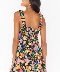 Show Me Your Mumu New Mu Fling Mini Dress ~ Fruity Tango