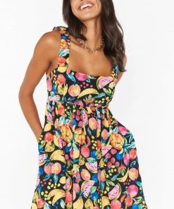 Show Me Your Mumu New Mu Fling Mini Dress ~ Fruity Tango
