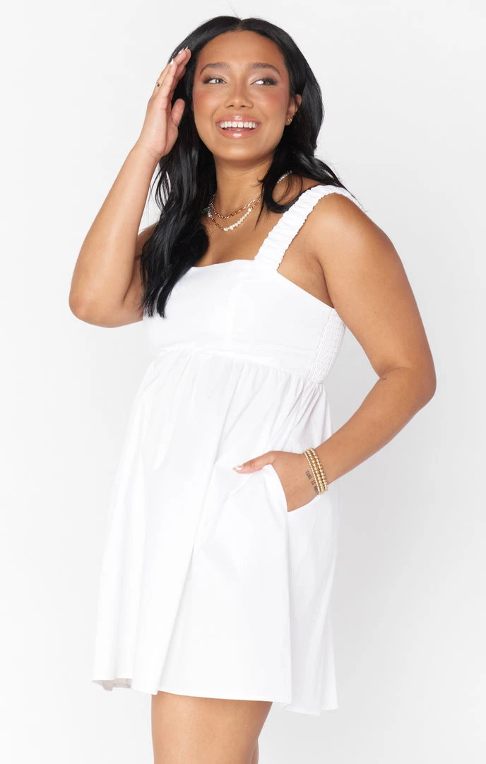 Show Me Your Mumu Fling Mini Dress ~ White Poplin 6 Show Me Your Mumu Fling Mini Dress ~ White Poplin