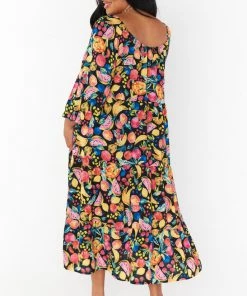 Show Me Your Mumu Day Or Night Midi Dress ~ Fruity Tango New Mu