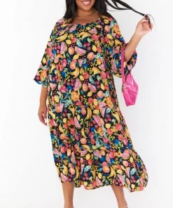 Show Me Your Mumu Day Or Night Midi Dress ~ Fruity Tango New Mu