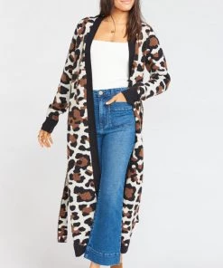 Show Me Your Mumu Sweaters Behati Belted Cardigan ~ Wild Cheetah Knit