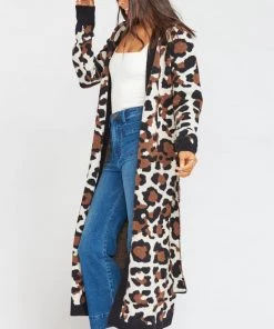 Show Me Your Mumu Sweaters Behati Belted Cardigan ~ Wild Cheetah Knit