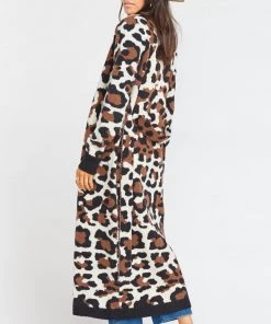 Show Me Your Mumu Sweaters Behati Belted Cardigan ~ Wild Cheetah Knit