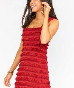 Show Me Your Mumu Dresses Aria Dress ~ Party Fringe Ruby