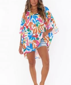 Show Me Your Mumu Peta Tunic ~ Bright Blooms