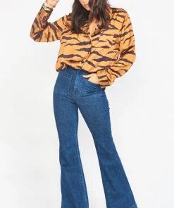 Show Me Your Mumu Paige PJ Set With Eye Mask ~ Great Tiger