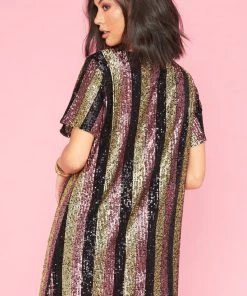Show Me Your Mumu New Mu Katie Dress ~ Showtime Stripe Sequins 23 Show Me Your Mumu New Mu Katie Dress ~ Showtime Stripe Sequins