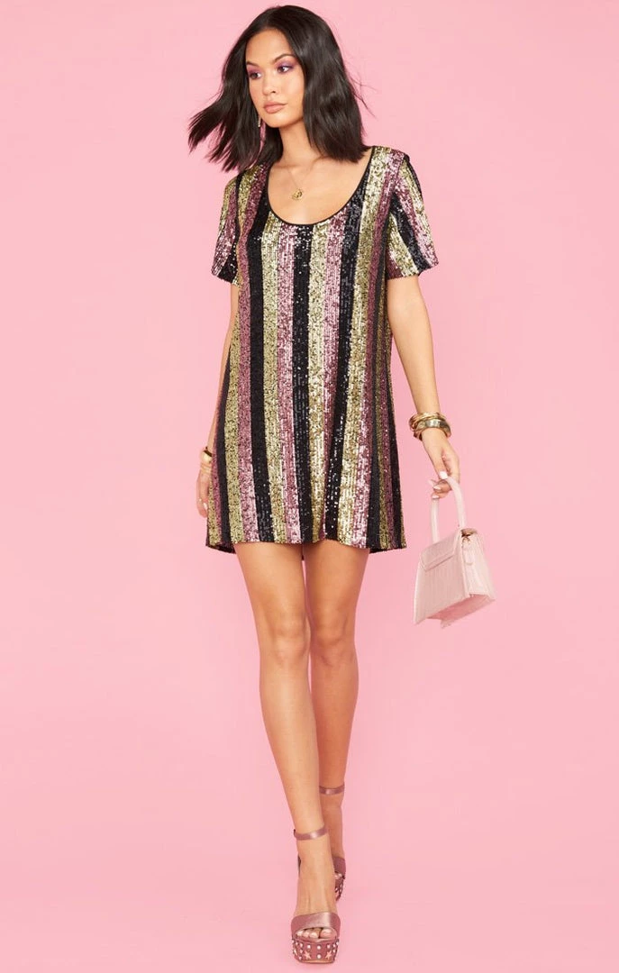 Show Me Your Mumu New Mu Katie Dress ~ Showtime Stripe Sequins 15 Show Me Your Mumu New Mu Katie Dress ~ Showtime Stripe Sequins