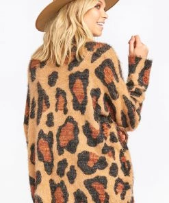 Show Me Your Mumu Fatima Turtleneck Sweater ~ Cheetah Fever Knit