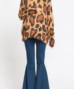Show Me Your Mumu Fatima Turtleneck Sweater ~ Cheetah Fever Knit