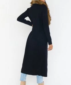 Show Me Your Mumu Lombardi Long Cardi ~ Black Knit New Mu