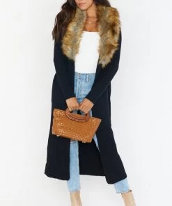 Show Me Your Mumu Lombardi Long Cardi ~ Black Knit New Mu