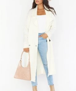 Show Me Your Mumu New Mu Melrose Sweater Jacket ~ Cream Knit