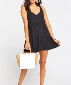 Show Me Your Mumu Dresses Emme Tank Dress ~ Black
