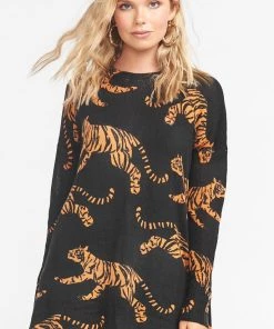 Show Me Your Mumu Bonfire Sweater ~ Tossed Tiger Knit