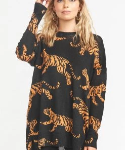Show Me Your Mumu Bonfire Sweater ~ Tossed Tiger Knit