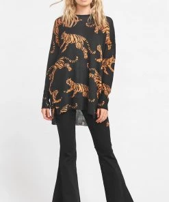 Show Me Your Mumu Bonfire Sweater ~ Tossed Tiger Knit