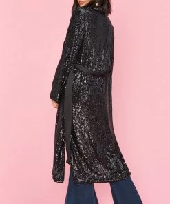 Show Me Your Mumu New Mu After Party Jacket Dress ~ Midnight Glitz Sequins