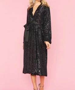Show Me Your Mumu New Mu After Party Jacket Dress ~ Midnight Glitz Sequins
