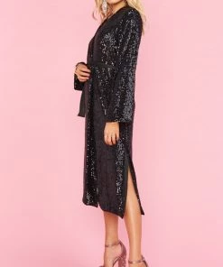 Show Me Your Mumu New Mu After Party Jacket Dress ~ Midnight Glitz Sequins